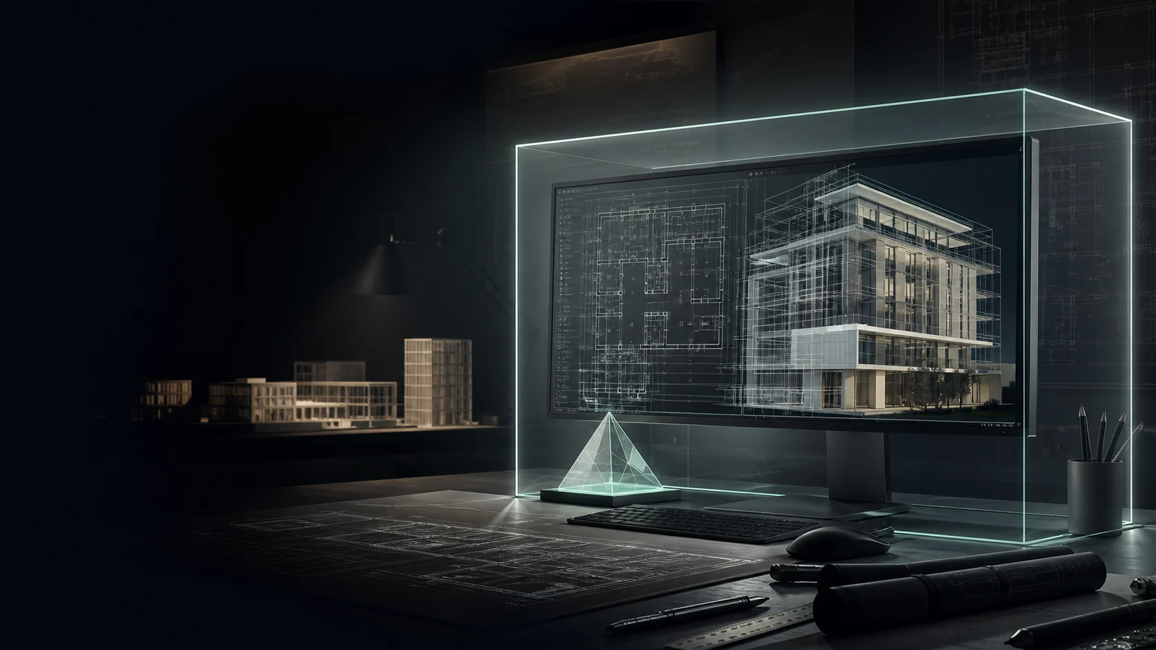 PrismCAD plug-in planning commands locally while the architectural drawing remains on the workstation